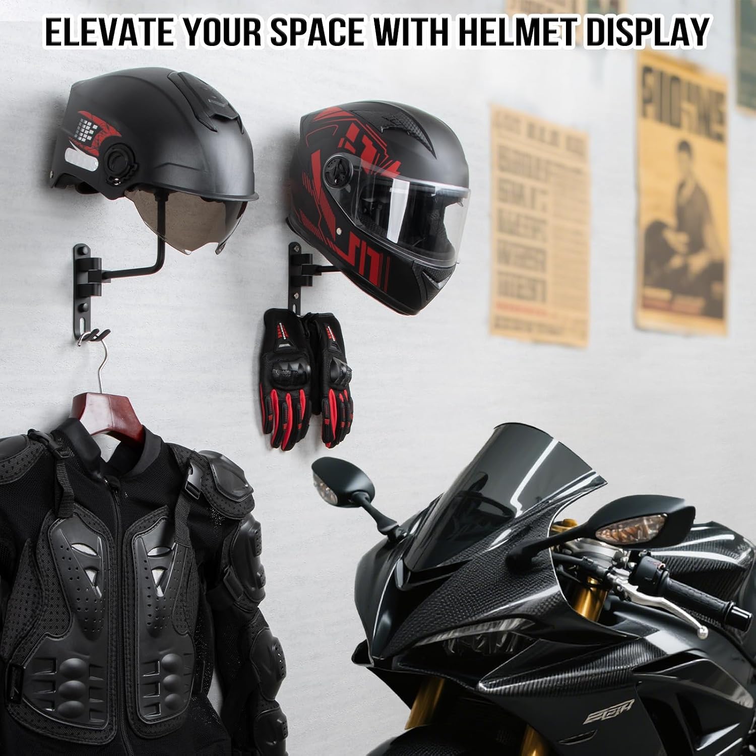 180 °   Soporte Giratorio de P - Cycling Gear Wall Hanger reseña y precio