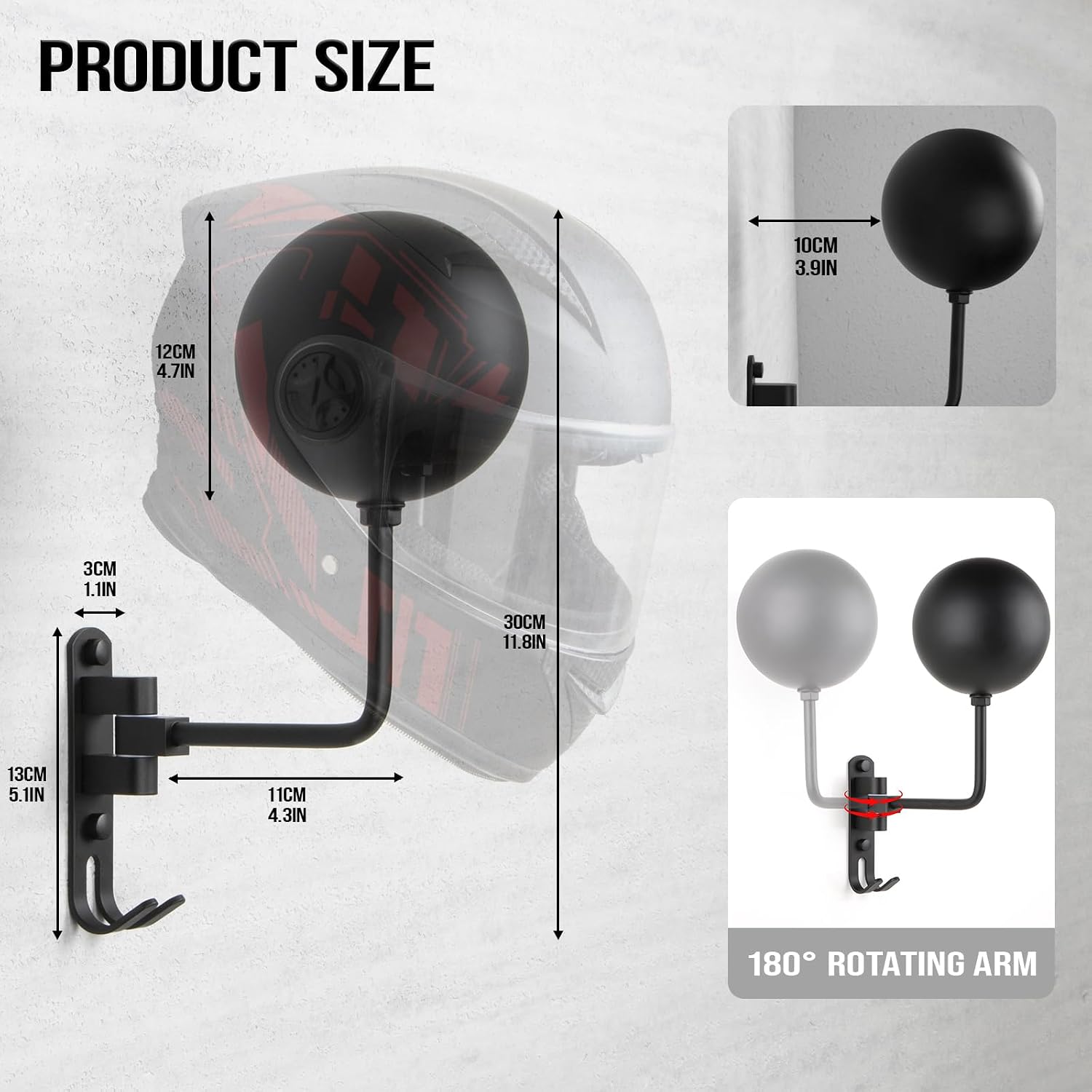 180 °   Soporte Giratorio de P - Cycling Gear Wall Hanger reseña y precio