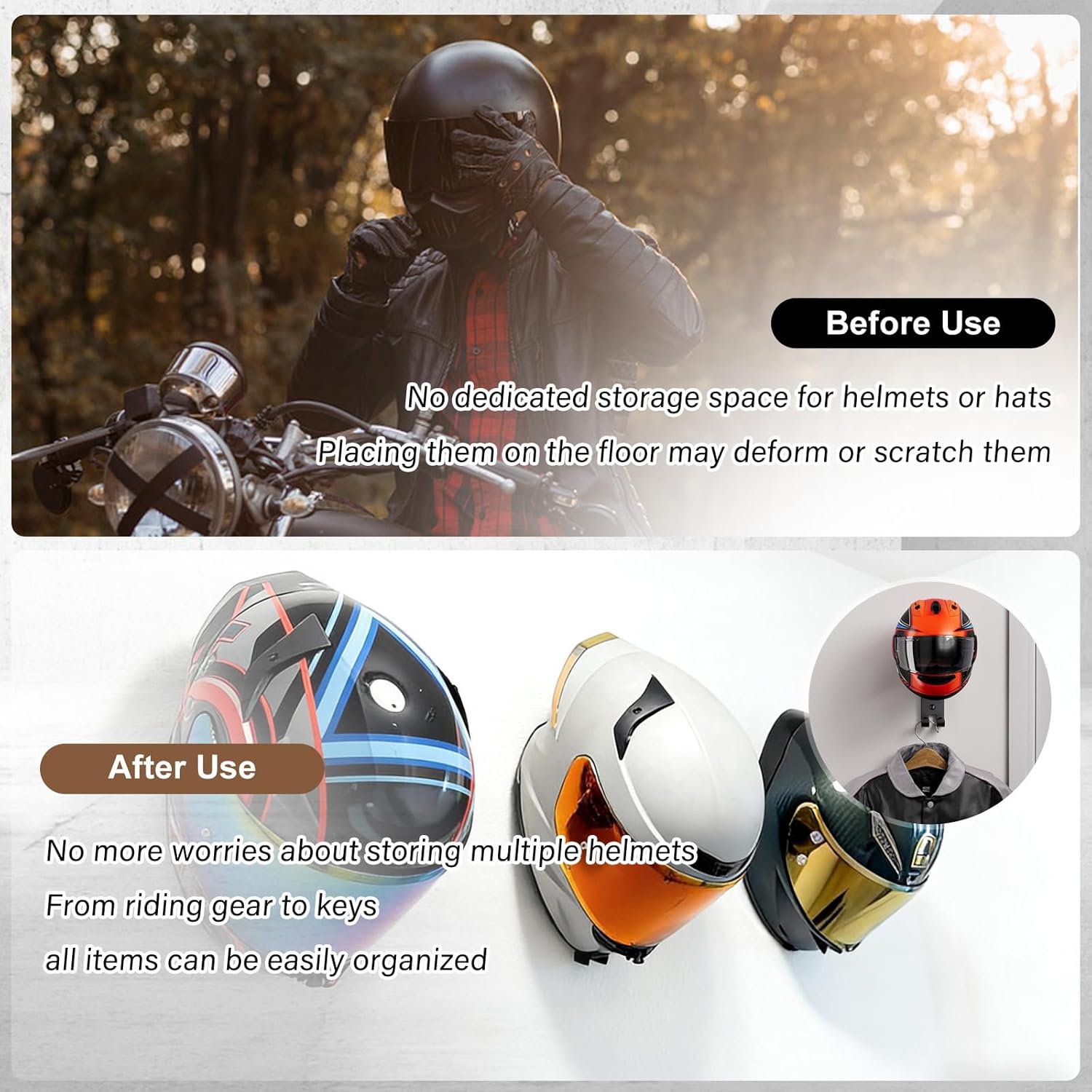 Soporte de Pared para Casco de - Cycling Gear Wall Hanger reseña y precio